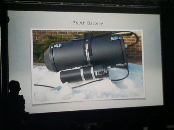 Phil Short Baltictech 2013 battery used in cage diving