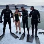 Freediving pod lodem rekord Guinnessa DNF kobiet Jekaterina Niekrasowa Rekord DNF Pod Lodem 85 M Jezioro Bajkał Rosja