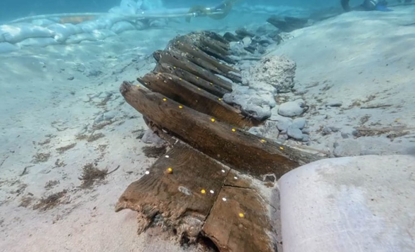 wrak starożytnego statku z II wieku p.n.e. Chorwacja wyspa Ilovik