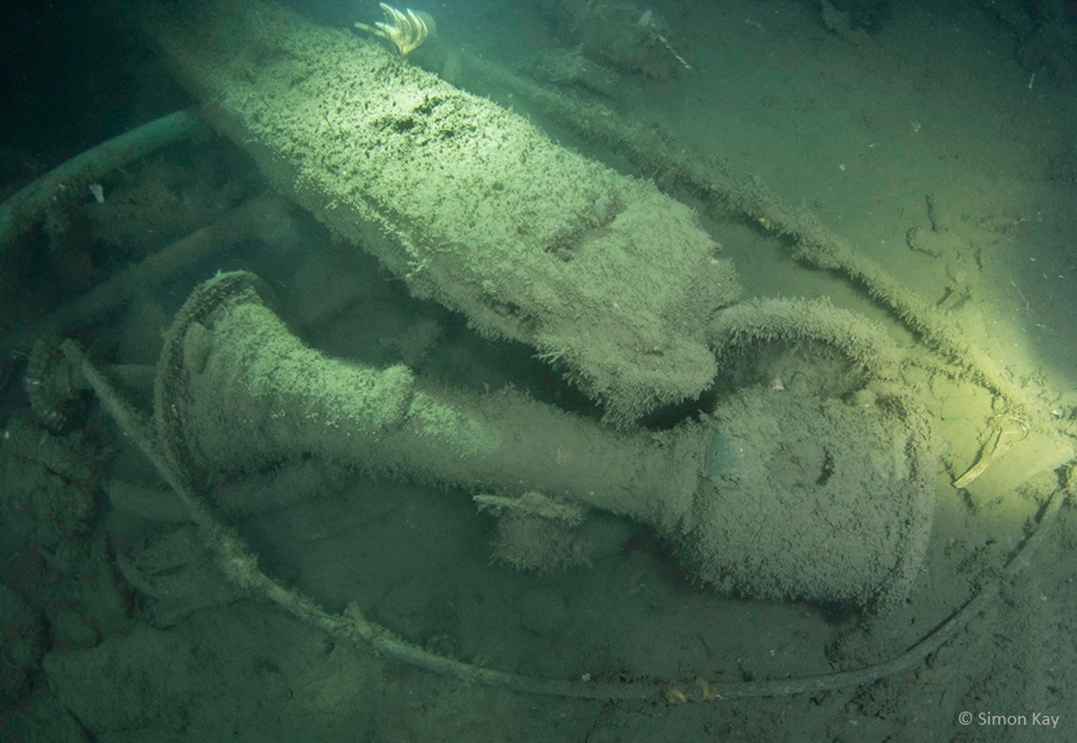 wrak okrętu HMS Jason