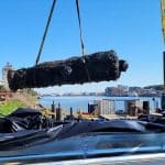 In the US, 19 cannons were retrieved from the Savannah River
