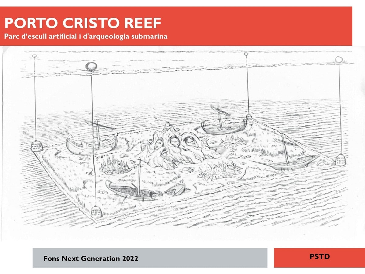 Projekt podwodnego parku dla nurków w Porto Cristo