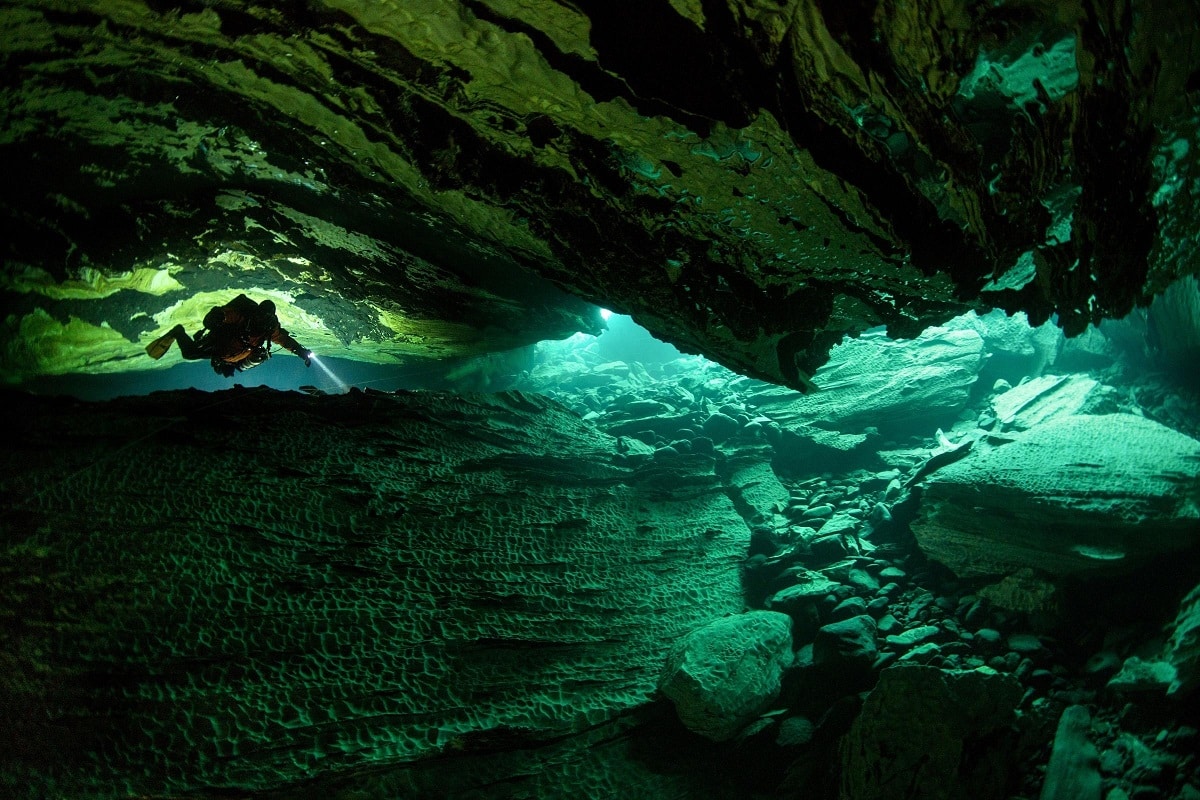 Strefa cavernowa jaskini Pliura
