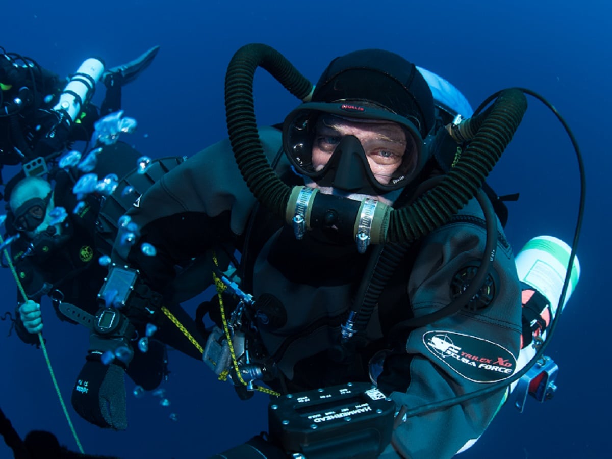 dr Joseph Dituri nurkowanie z rebreatherem