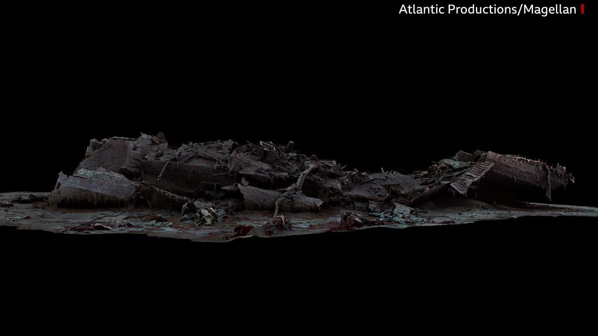 Model 3D całego wraku RMS Titanic
